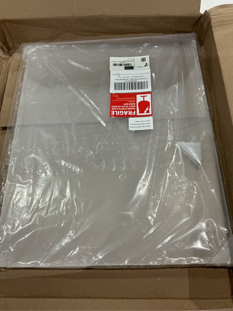 Condition photo showing Good Condition for calpalmy (2 pack) 1/4" thick clear acrylic sheets - 16 x 20 pre-cut plexiglass sheets for craft projects, signs, display cases, sneeze guard, and more - cut with engraver, power saw or hand tools 16x20", 1/4" thick clear 2