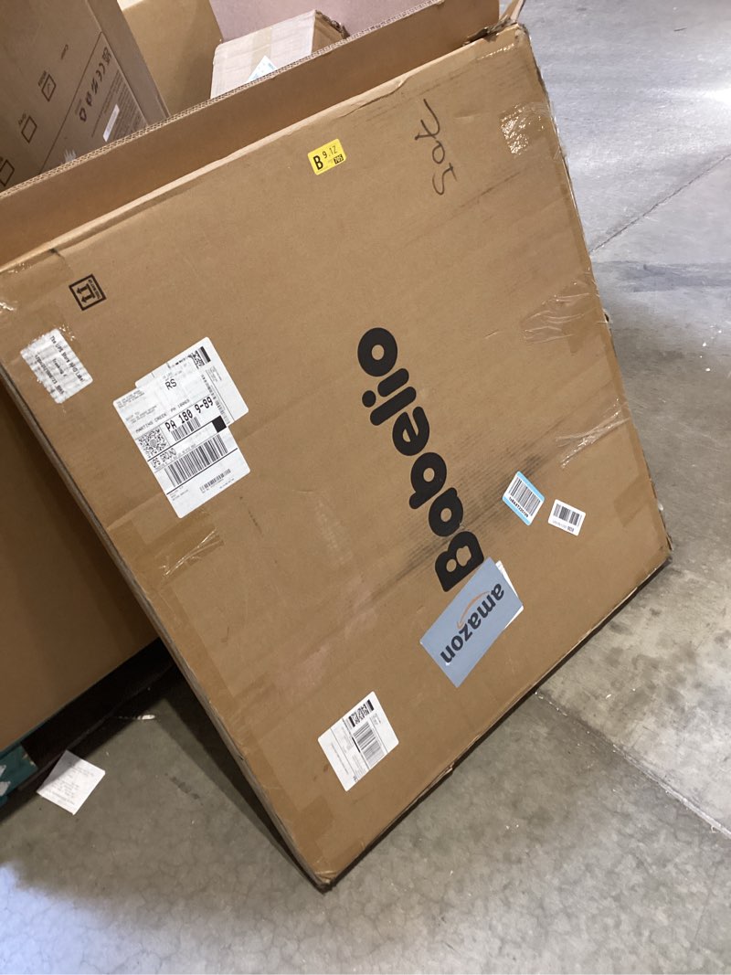 Condition photo showing New/Like New for babelio baby gate for doorways and stairs, 36-41" pet gate with wide walk thru door and lock indicator, no drill pressure mounted safety gate with double lock and self-closing, white white 36-41"w, 30"h