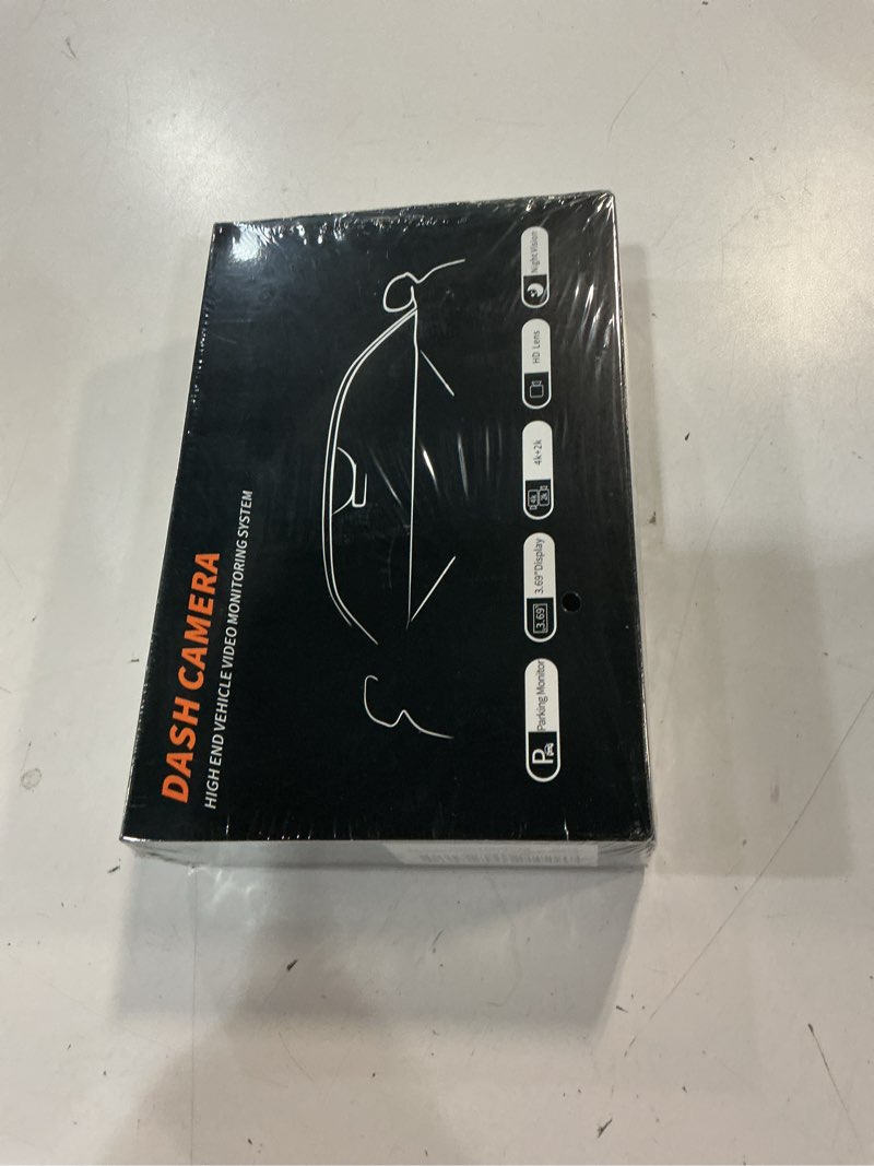 Condition photo showing New/Like New for 4k+2k dash cam front and rear,3.69" touch screen, built-in gps, g-sensor, night vision, loop recording,5.8ghz wifi 170°wide angle, 24h parking mode, free 128gb card included,support 256gb max