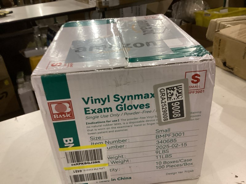 Small vinyl exam gloves