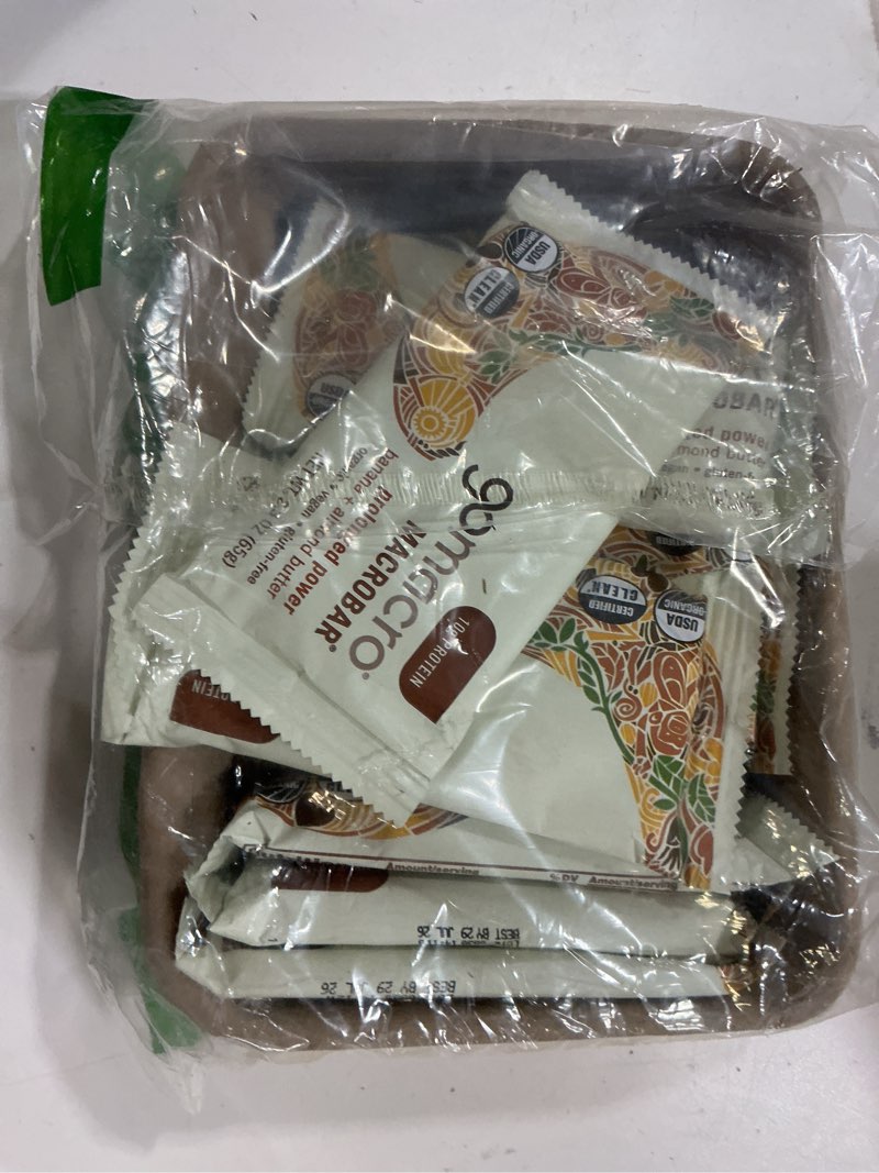 Condition photo showing New/Like New for  29  jul 26 GoMacro MacroBar Organic Vegan Protein Bars - Banana + Almond Butter, (2.3 Ounce Bars, 12 Count)