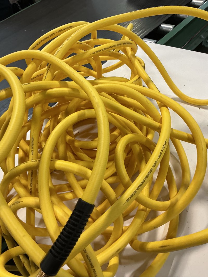 Condition photo showing As Is for a e s industries ad7368 goodyear rubber air hose 3/8 x 50 ft