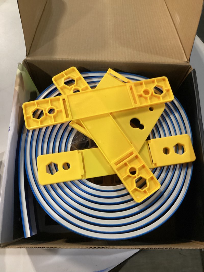 Condition photo showing Good Condition for 15 Ft Flexible Race Car Track (Daytona Blue) for Kids,Flex Track Starter Set Compatible with Hot Wheels and Diecast 1/64th Cars,Portable Racetrack Roll Up Race Track with 4 Racecars and Suction Cups