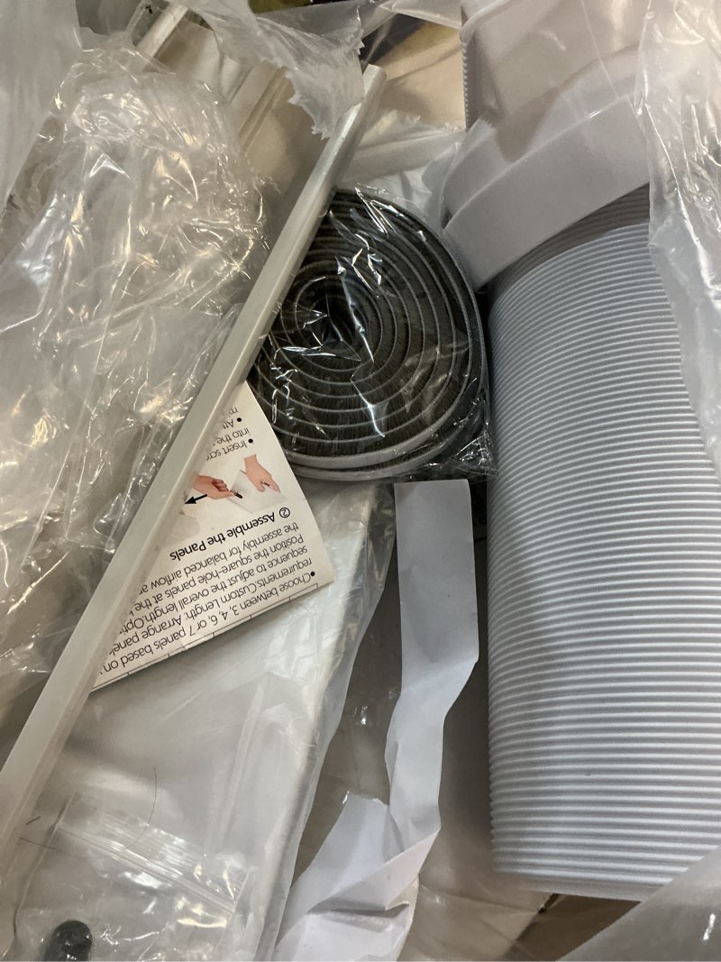Condition photo showing Good Condition for 95"sliding door ac vent kit with ? 5.1"extendable hose screen net & weather stripping universal 5.0/5.9 inches coupler for sliding glass/window portable ac energy saving airtight seal system max 95" with ? 5.1"ac hose+universal coupler
