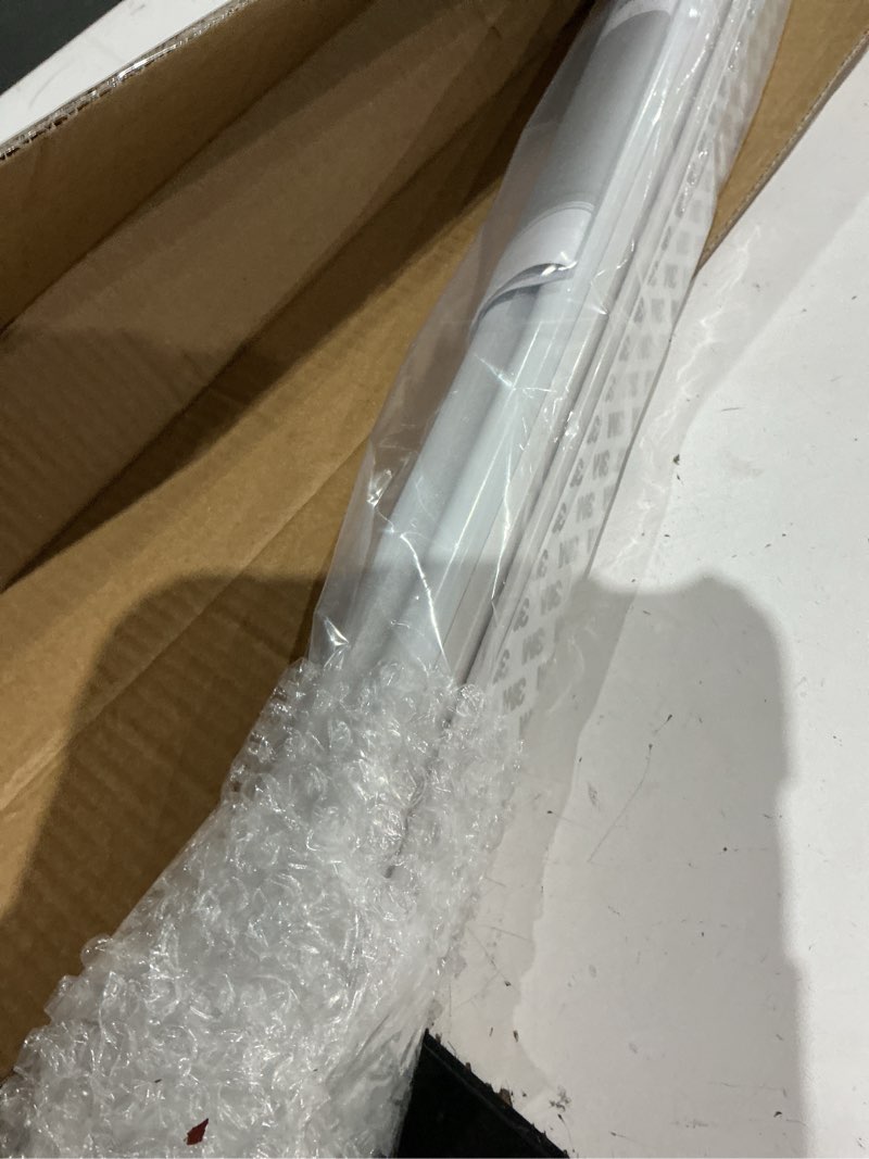 Condition photo showing As Is for lazblinds no tools no drill cordless roller shades, 100% blackout roller blinds for windows, thermal insulated uv protection waterproof roll up window blinds and shades, 24'' w x 72'' h, white white 24'' w x 72'' h