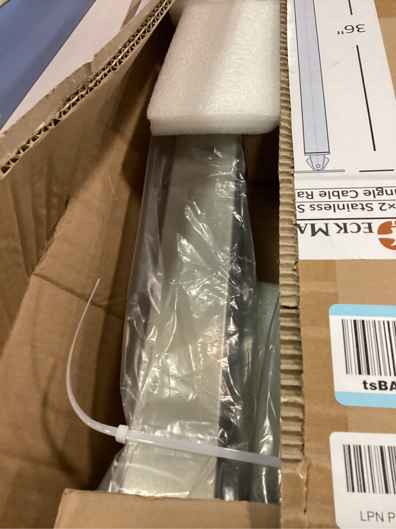 Condition photo showing New/Like New for 2Pack 36inch Cable Railing Post Stainless Steel Adjustable Angle End Post for 1/8" Deck Cable Railing, Silvery