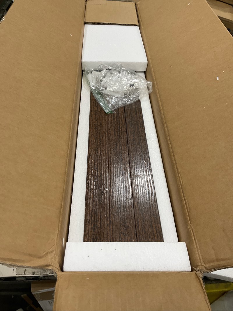 Condition photo showing Good Condition for RALGEND Floating Shelves for Wall, 1.5" Thick Wall Shelf Set of 3 with Invisible Brackets, L31.5 x W7.9 Hanging Shelves Farmhouse Home Decor for Bathroom, Living Room, Bedroom, Rustic Brown 8301BJP3BF 31.5 Inches Rustic Brown