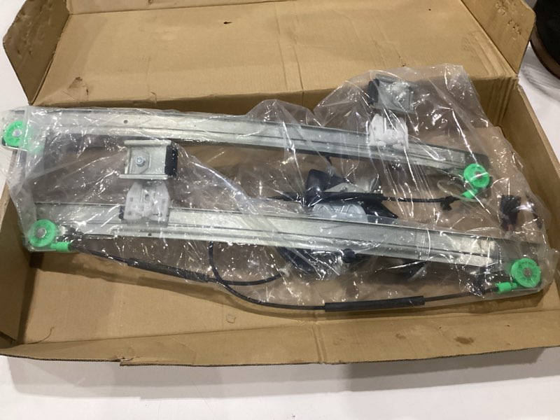 Condition photo showing As Is for dorman 741-645 front passenger side power window regulator and motor assembly compatible with select models (oe fix) passenger side (rh), similar to stock photo, vehicle unknown