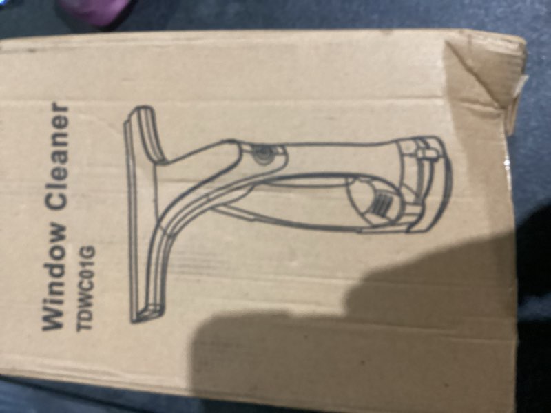 Condition photo showing Good Condition for Window Vacuum Squeegee Cordless, 2000Pa Electric Window Cleaner Tool with 2200mAh & 150ml Water Collection Tank, Window Cleaning Kit Shower Squeegee for Glass Doors, Windows, Mirrors, Car (White)