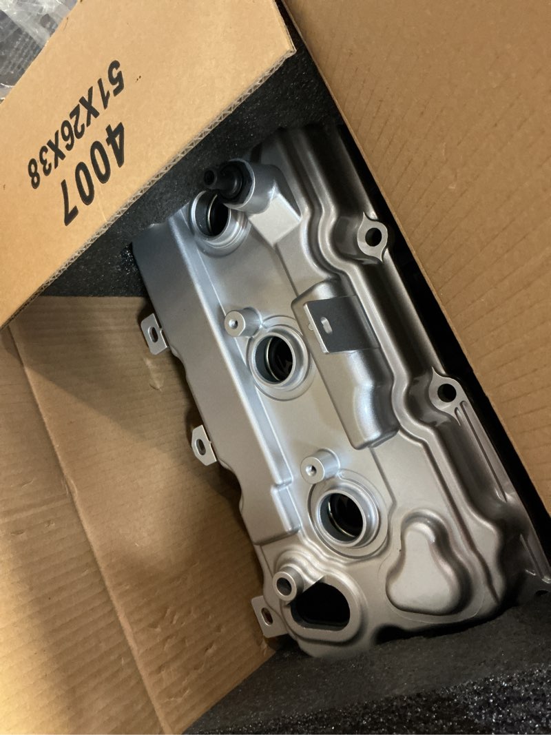 Condition photo showing Good Condition for mitzone aluminum valve cover set left and right compatible with infiniti jx35 qx60 for nissan pathfinder altima murano 3.5l v6 2007-2015 white 13264jn01a 13264jn11b