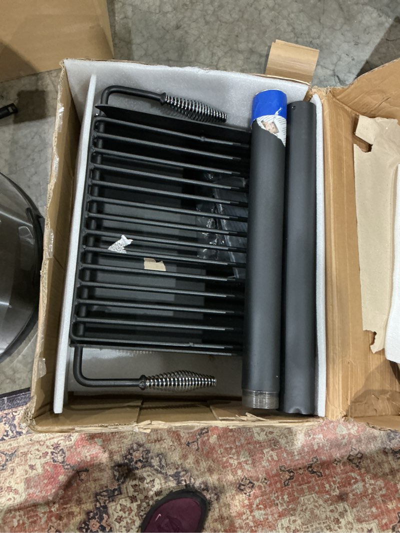 Condition photo showing Good Condition for park grill park style charcoal grill in ground heavy duty for commercial and outdoor cooking rustproof and 360 degree swivel 16x16 inch