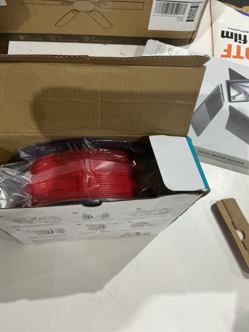 Condition photo showing Good Condition for SUNLU PLA 3D Printer Filament PLA Filament 1.75mm, Neatly Wound 3D Printing Filament 1.75mm, Dimensional Accuracy +/- 0.02 mm, Fit Most FDM 3D Printers, 1kg Spool (2.2lbs), Red 1kg Pla Red 1 kg