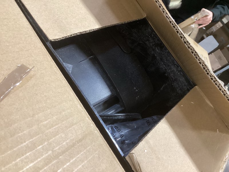 Condition photo showing As Is for Amazon Basics Cross Cut Paper and Credit Card Shredder, 12 Sheet (New Model), Black
