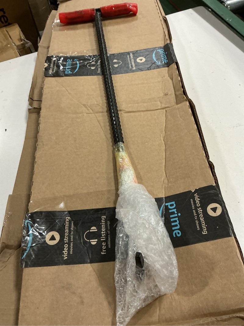 Condition photo showing Good Condition for heavy duty 26'' (65cm) long manhole hook t hook shape lifting reaching for lifting pulling moving manhole covers, storm drains, septic tank lids door pointed head hook-pt-65