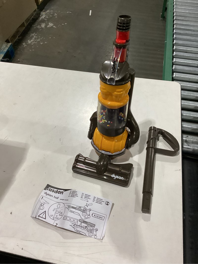 Condition photo showing As Is for Casdon Dyson Ball toy vacuum cleaner