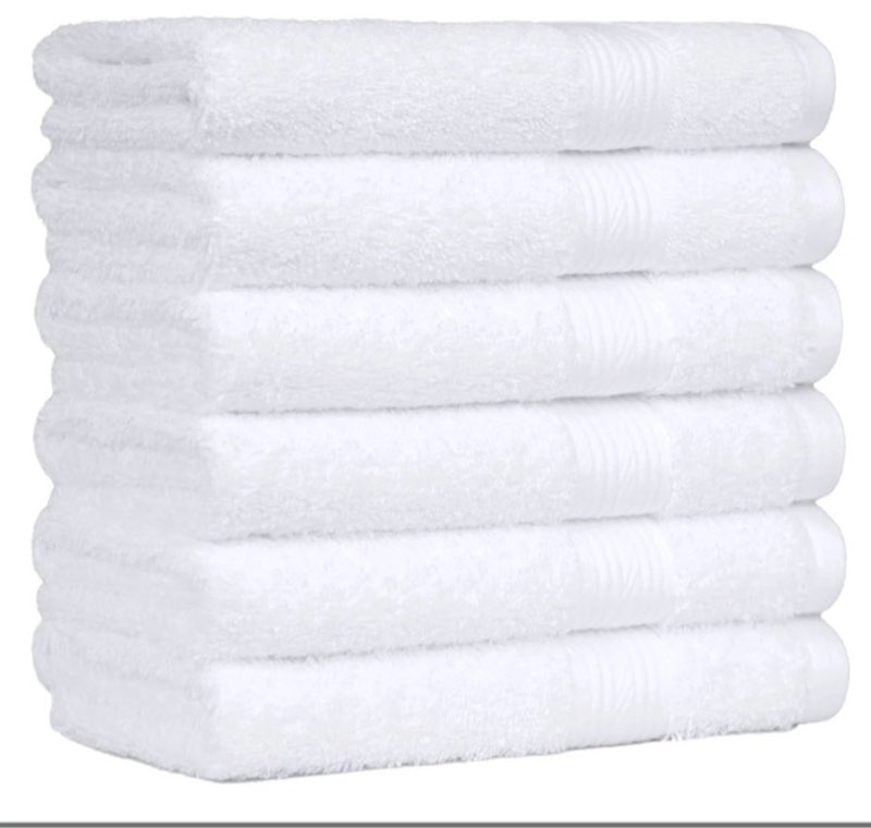 Set of 6 gym towels