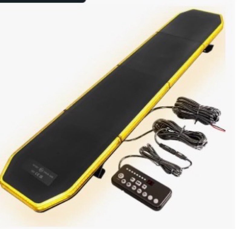 aspl 282 led low profile emergency strobe light bar 47" roof top warning hazard flashing security tr