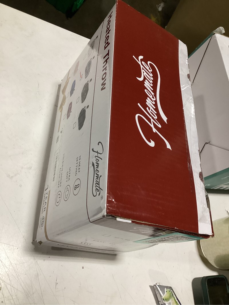 Condition photo showing Good Condition for Homemate Heated Blanket Electric Throw - 50"x60" Heating Blanket Throw 1/2/4/6/8 Hours Auto-Off 10 H