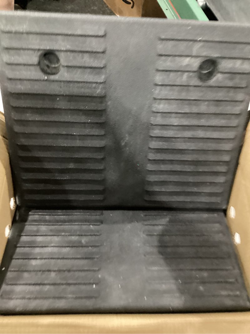 Condition photo showing Good Condition for curb ramp 5 inch rise curb ramps for sidewalks rubber 2 pcs driveway ramps for low cars curb ramps for driveway,shed,wheelchair 7000lbs powersport loading 5"inch