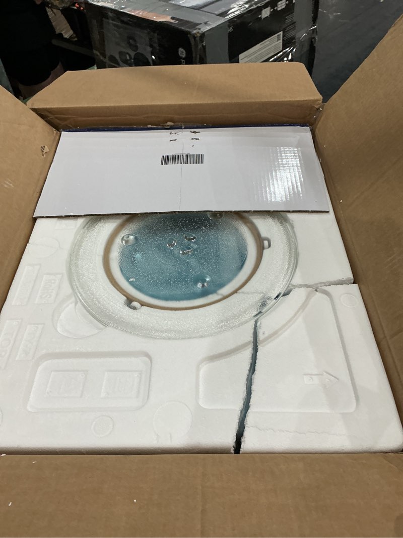 Condition photo showing Good Condition for ge countertop microwave oven, compact 1.1 cubic ft., 950-watt capacity, 6 auto cooking settings, child-lock technology, kitchen essentials for the countertop, dorm room or apartment, stainless steel