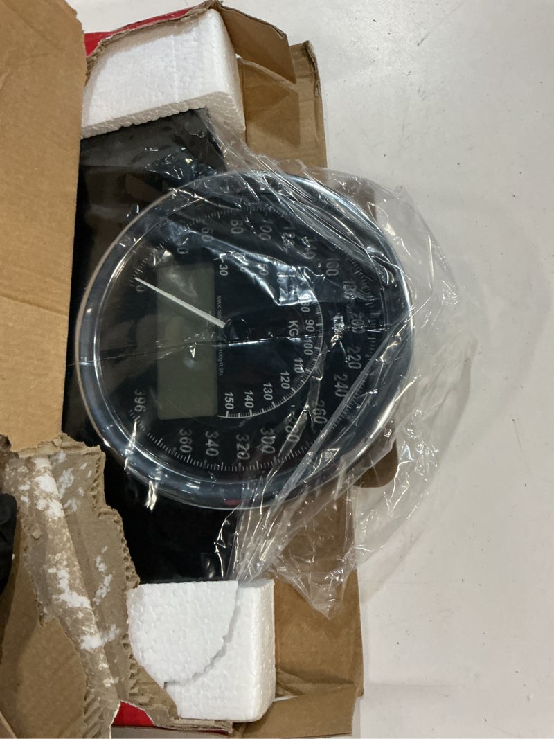 Condition photo showing Good Condition for eilison highly advance 2-in-1 digital & analog weighing scale for body weight-400lbs, 4 high precison gx sensor accurate, thick tempered glass, extra large display (black)