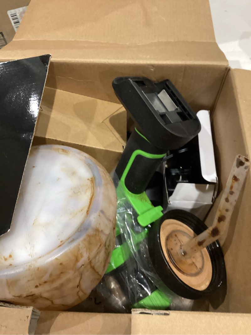 Condition photo showing As Is for cordless paint sprayer for furniture & small diy projects, 21v battery powered spray gun with 3 nozzles, adjustable flow control, easy to clean – ideal for cabinets, doors & home refinishing standard kit