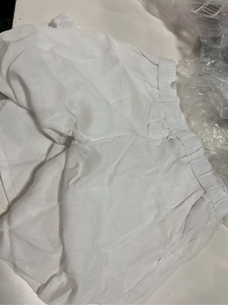 Condition photo showing Good Condition for 100% european linen pants / white / xs