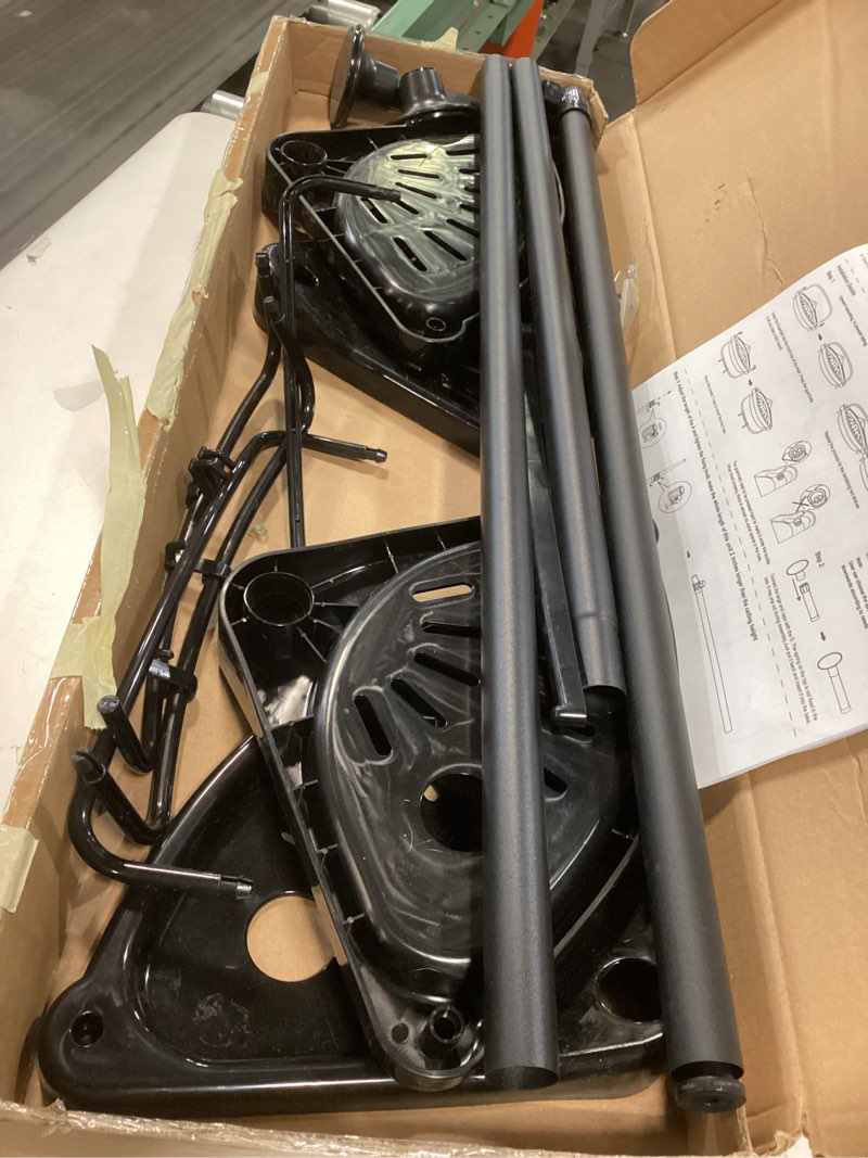 Condition photo showing As Is for 4 Layer Corner Shower Caddy, Stainless Steel ?Constant Tension Pole Shower Organizer, Adjustable Corner Shower Shelf, Rustproof 3.3 to 9.8 ft