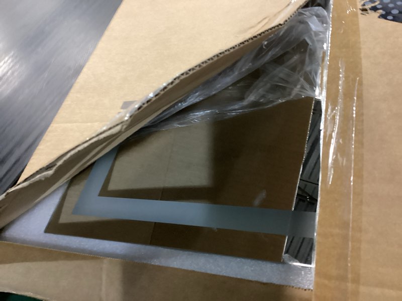 Condition photo showing Good Condition for rolove 22x20 inch lighted vanity mirror, 3-mode touch dimming led lighting, large makeup mirror for dressing room, tabletop or wall-mounted, white white 22"l x 20"w