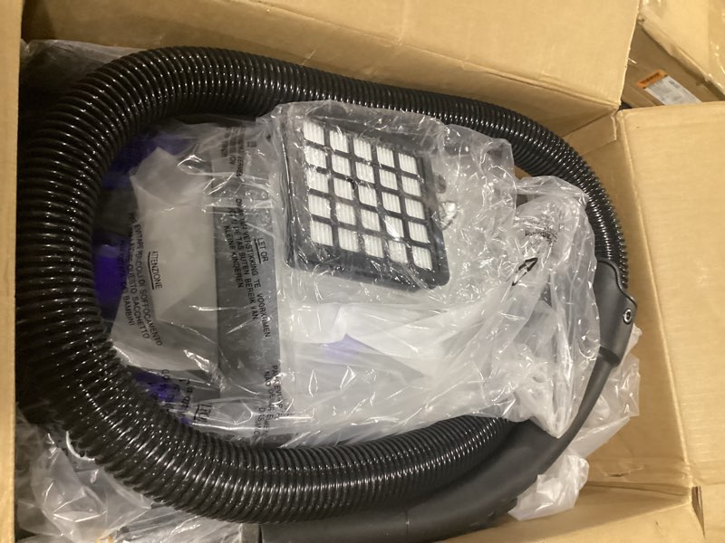 Condition photo showing As Is for Canister Vacuum Cleaner, 40Kpa 1600W Cyclon Power Bagless Canister Vacuum Cleaners for Home, 3.7QT Large Dust Cup, Lightweight Vac for Hard Floors, Carpets, Pet Hair, Blue