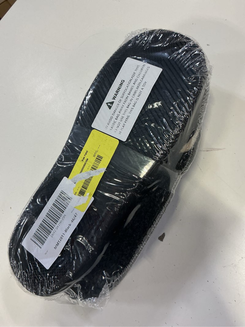 Condition photo showing New/Like New for ecetana mens slippers memory foam warm house slippers for men non slip fuzzy shoes 46/47
