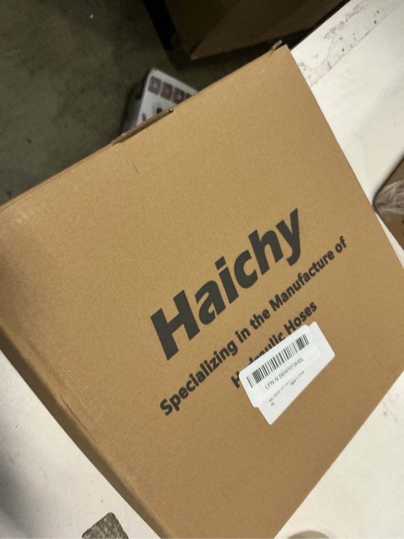 Condition photo showing New/Like New for Haichy 15611-06-06-84 Hydraulic Hose 3/8" Hydraulic Hose with Male NPT X Male NPT, 84" Long, 4785 PSI 15611-06-06-84-G