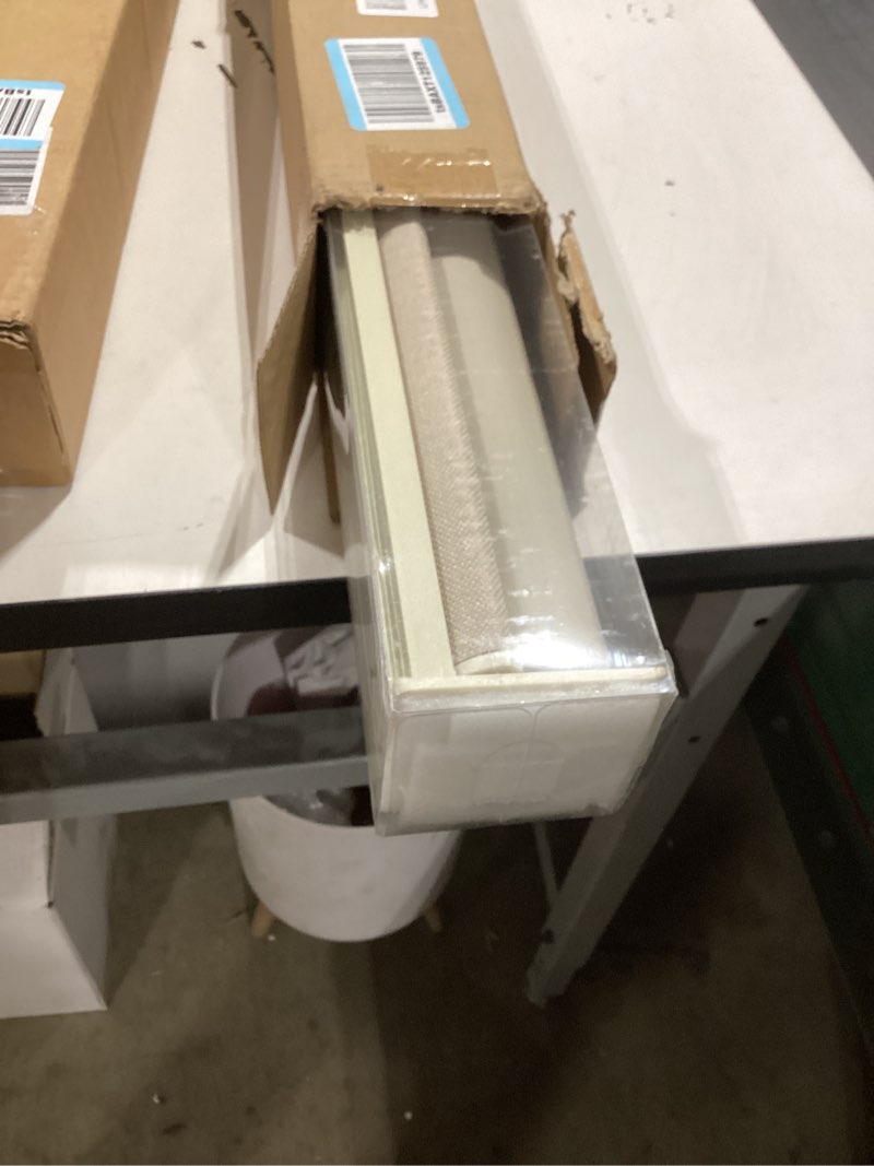Condition photo showing Good Condition for 100% blackout roller shades cordless blinds for windows free-stop thermal insulated black out linen roller shades blinds for bedroom living dining room home office beige oatmeal 29" w x 72" h oatmeal 29"w x 72"h