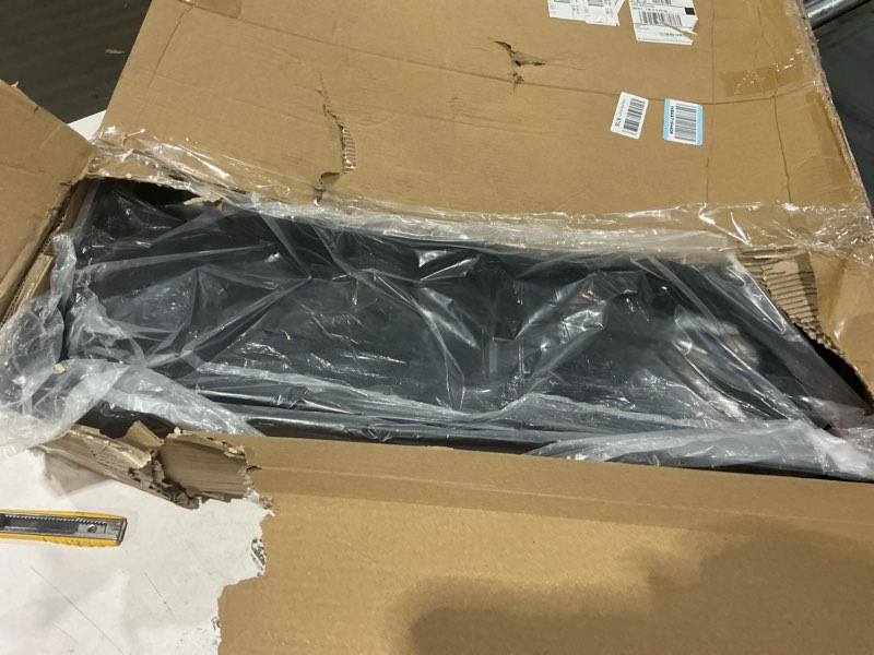 Condition photo showing As Is for hecasa universal hard top roof compatible with jd gator 625 825i/kawasaki mule 4010/bobcat 3400/yamaha rhino/kawasaki teryx/full size polaris ranger new black
