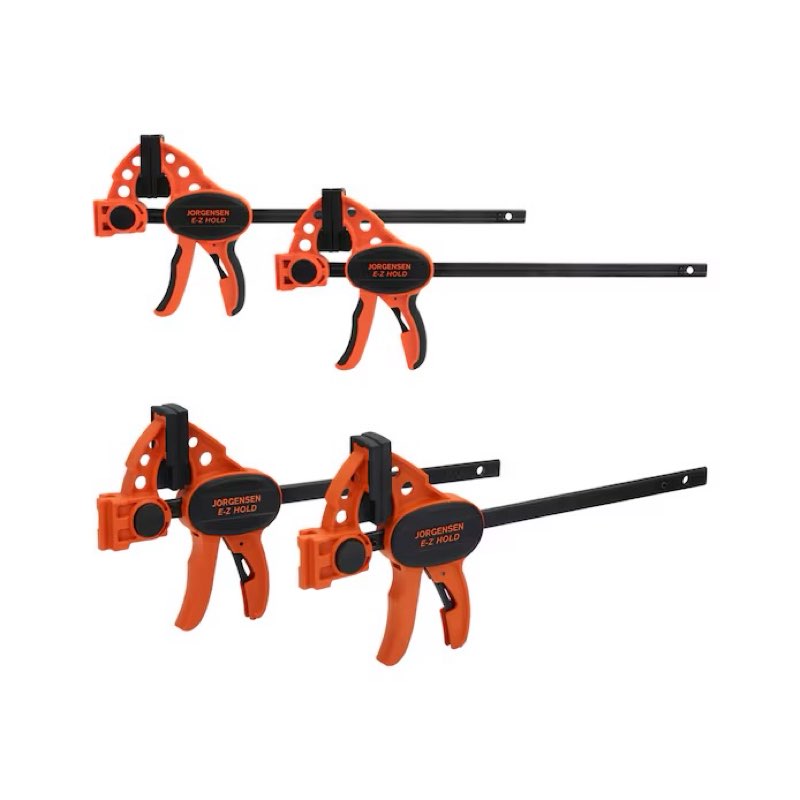 Jorgensen Jorgensen 4pc Trigger Clamp Set (2-6in 150lb, 2-12in 300lb)