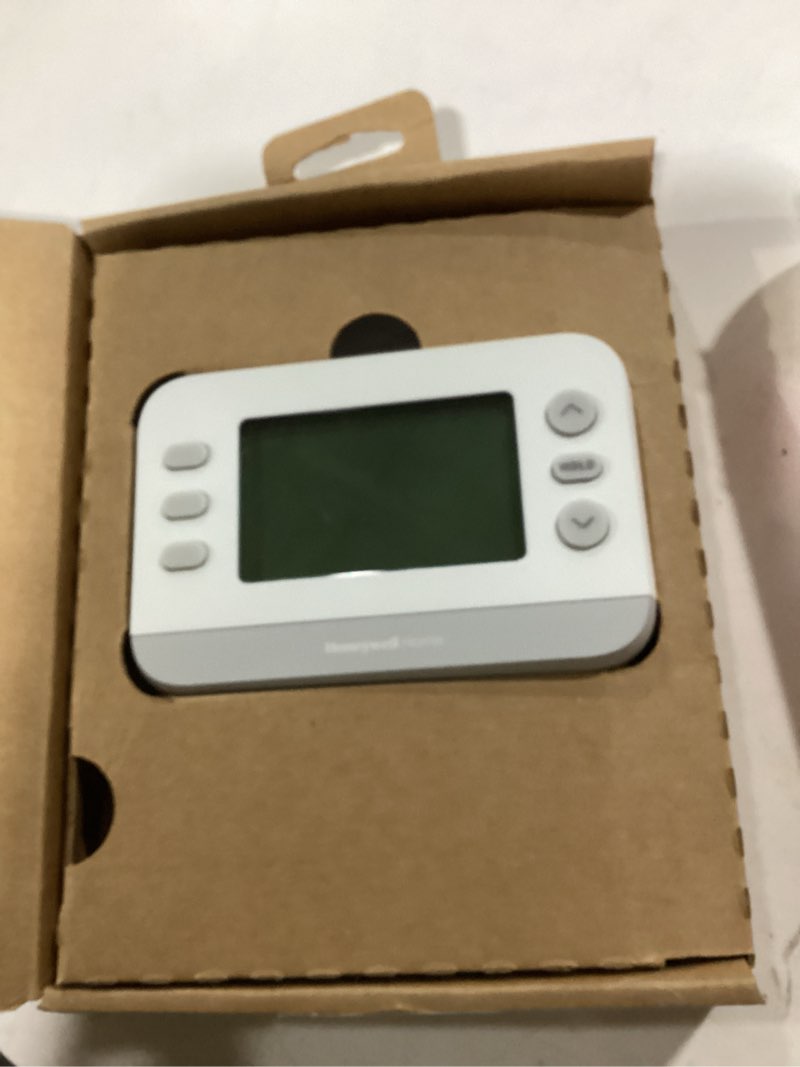 Condition photo showing Good Condition for New! Honeywell Home Programmable Thermostat, Single-Stage, 1 Heat/1 Cool Compatibility, Flexible Schedule, X2P, White, RTH21B Single-Stage Compatible 7 Day Flexible Programmable