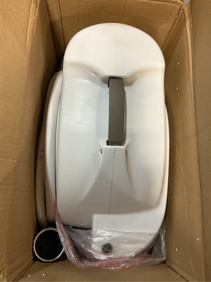 Condition photo showing Good Condition for retractable garden hose reel, 5/8 in 65+6 ft, heavy duty wall mounted water hose reel, spring power automatic rewind, any length lock, 180° swivel bracket, 10 pattern spray nozzle 5/8" 65ft