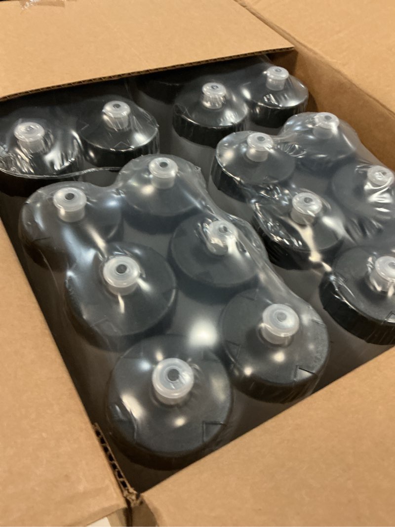Condition photo showing New/Like New for 50 strong bulk water bottles 24-pack – 22 oz bpa-free sports bottles with easy-open pull top cap – made in usa – reusable & top rack dishwasher safe brand clear