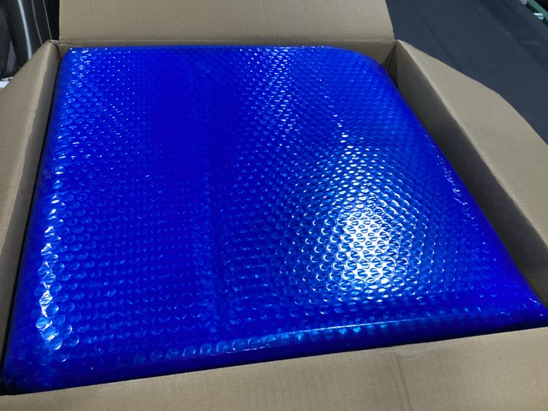 Condition photo showing New/Like New for evoio solar pool covers, 12 x 24 foot solar pool blankets for inground above ground rectangular swimming pools, heavy-duty floating bubble pool hot tub spa covers thermal blanket (12 x 24 ft) 12x24 foot