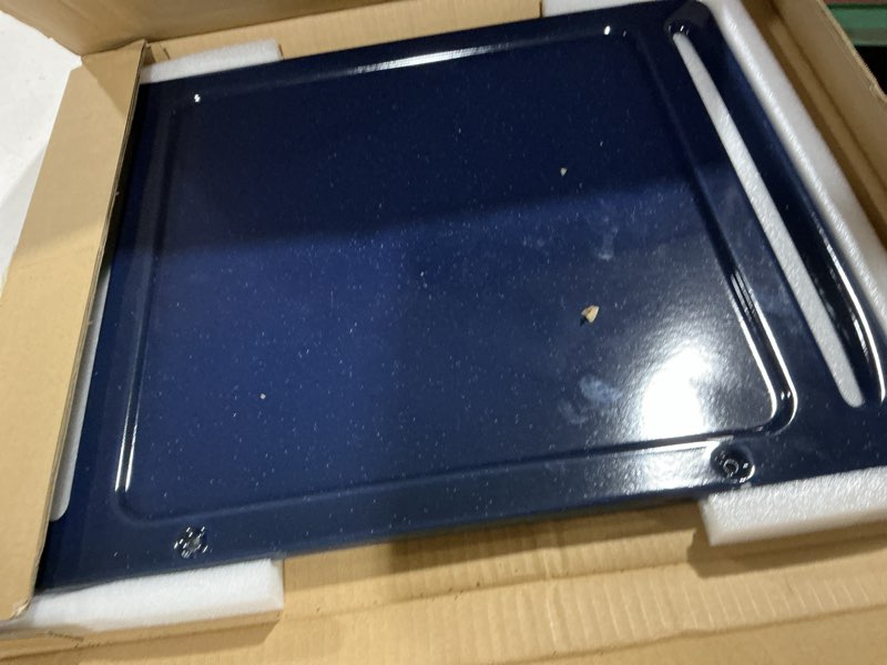 Condition photo showing Good Condition for dg61-00570a oven bottom liner replacement parts for samsung gas range liners bottom plate floor samsung nx58r5601ss/aa nx58m6630ss/aa convection oven cavity-floor coating bottom pan tray 1 pcs