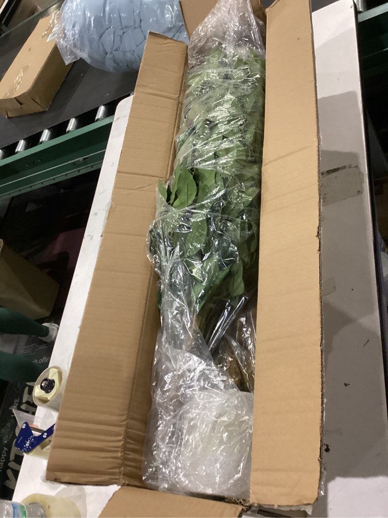 Condition photo showing Good Condition for 2Packs 4FT Artificial Ficus Tree, Fake Plants with Sturdy Plastic Nursery Pot,Faux Ficus Trees for Home Office Living Room Indoor Outdoor Decor Perfect Housewarming Gift (4FT-2Packs) 4FT-2Packs Ficus Tree