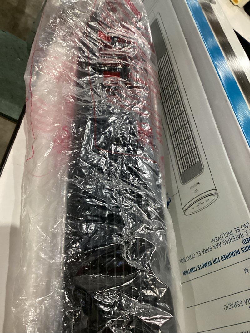 Condition photo showing Good Condition for utilitech 42-in 120 -volt 3 -speed indoor black/matte oscillating tower fan with remote