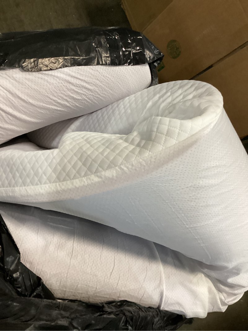 Condition photo showing As Is for Product similar, 4 Inch Gel Memory Foam Mattress Topper Queen Size, Cooling Bed Topper for Pressure Relief with Removable Breathable Soft Cover, CertiPUR-US Certified