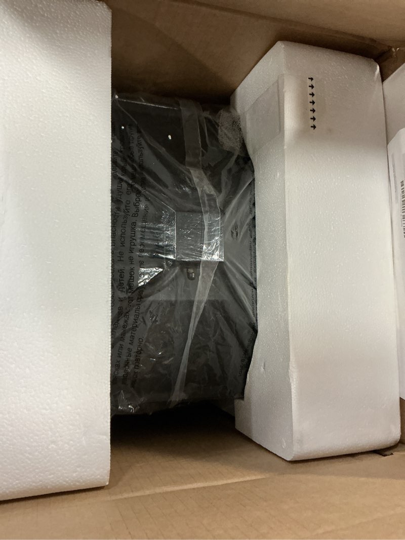 Condition photo showing As Is for Duraflame 28 in. Electric Lantern with Infrared Heat and Remote Control in Black