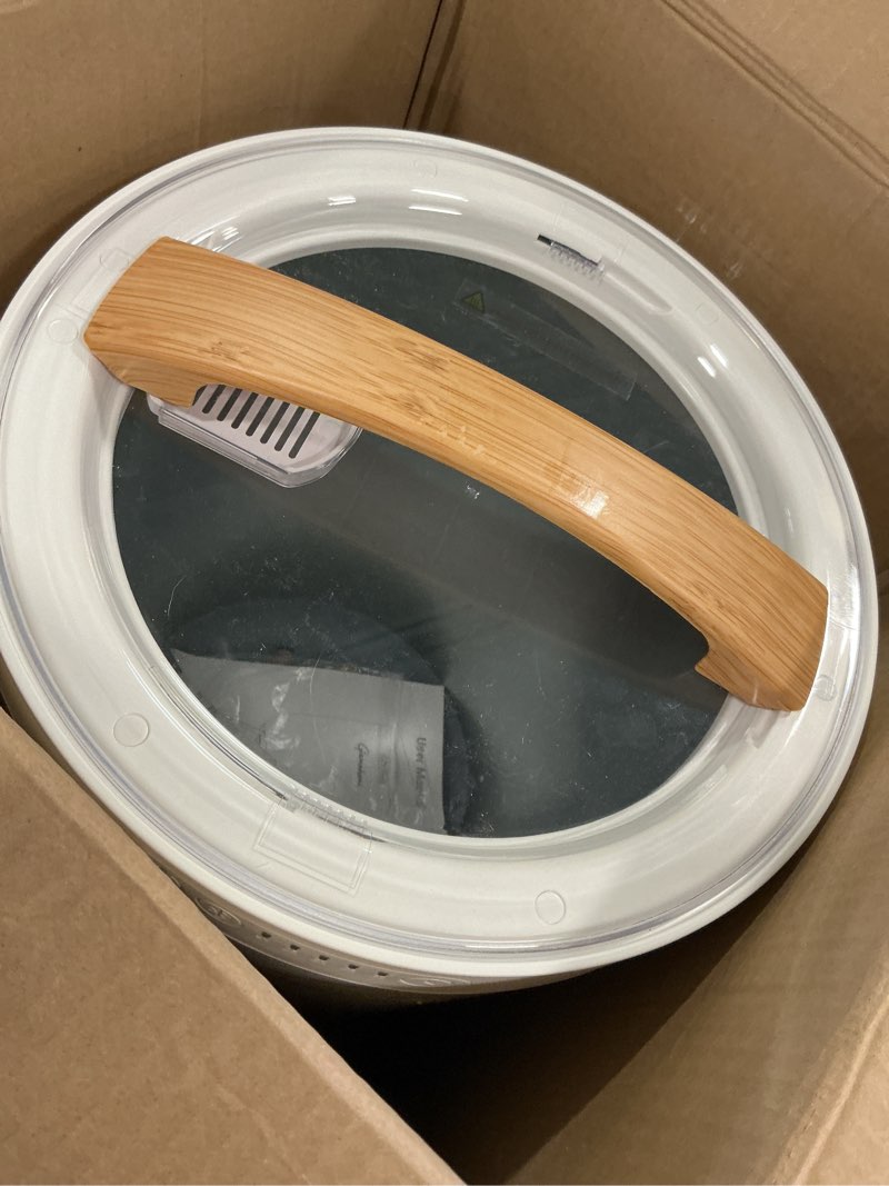 Condition photo showing As Is for GAMOHOME Towel Warmer Luxury Heated Bucket – Bluetooth Speaker, Ambient Light & Auto Shut Off – Fits Two 40"x70" Towels, Bathrobes, Blankets – Great Gift Idea