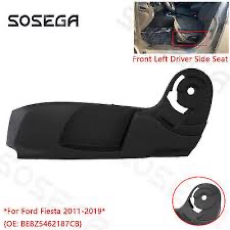 sosega Front Drivers Side Seat Trim Panel Cover Bezel Compatible with for Ford Fiesta 2011-2019 Repl