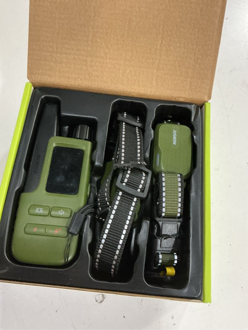 Condition photo showing Good Condition for jugbow dog shock collar - 4200ft dog training collar with remote, ipx8 waterproof electric dog collar with 4 training modes, security lock, rechargeable ecollar for 10-120lbs dogs(green 2 pack)