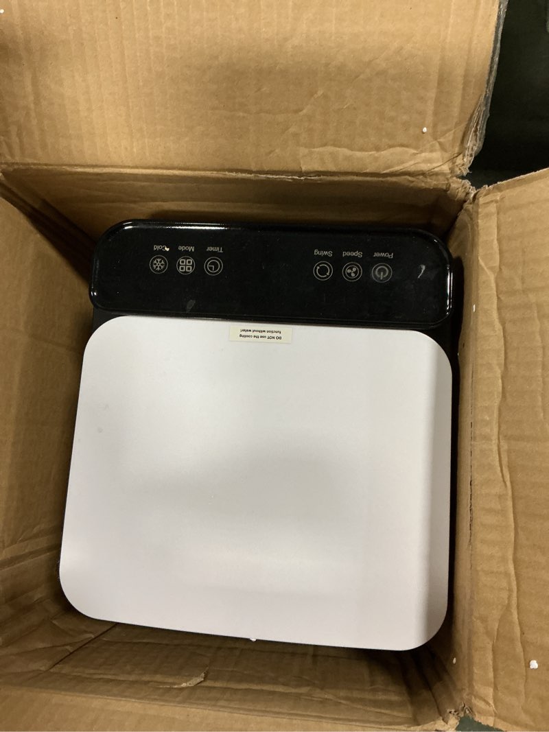 Condition photo showing As Is for Windowless Portable Air Conditioners with Remote, Ventless Ac Unit Ductless Air Cooler,Hoseless Quiet Evaporative Oscillating Swamp Cooler,12H Timer & 3 Ice Box for Room Indoor Outdoor Office Bedroom