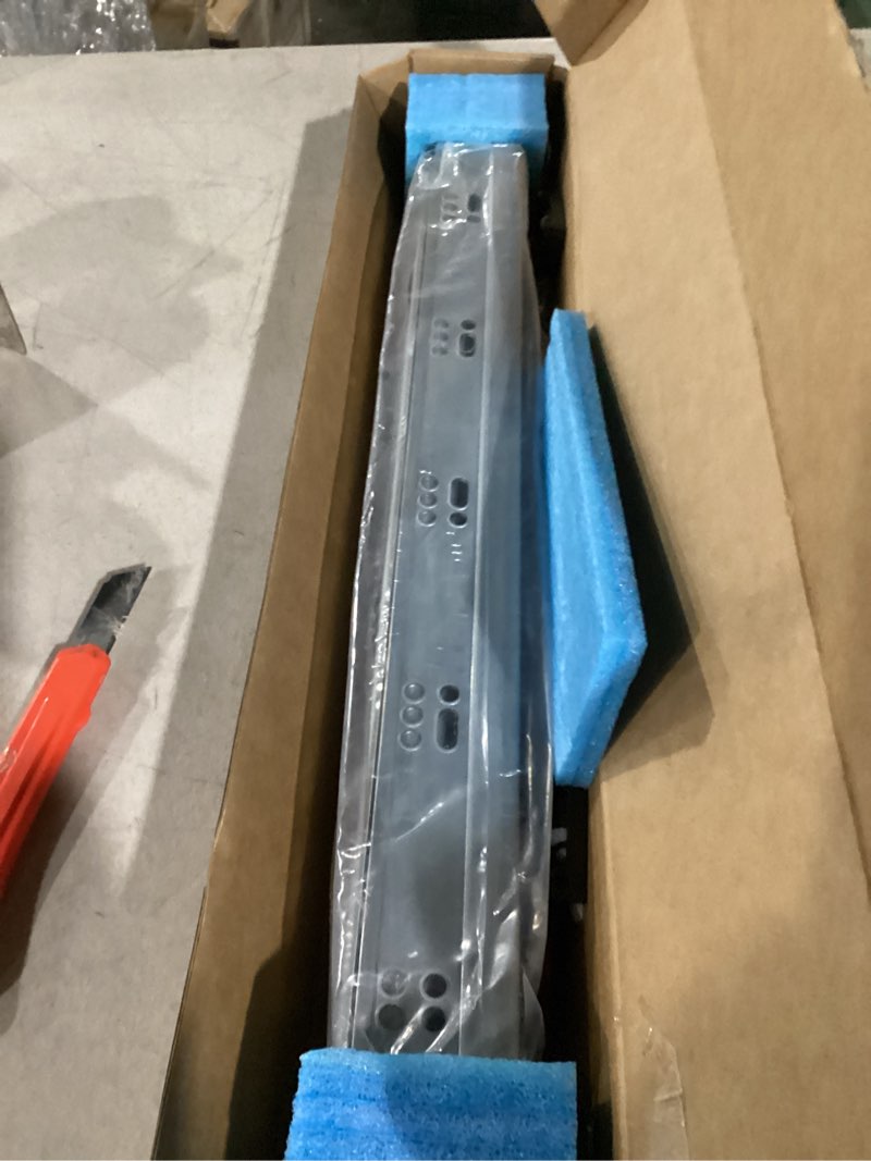 Condition photo showing Good Condition for Soft Close Bottom Mount Drawer Slides 21 Inch Rails with Rear mounting Bracket Locking Devices Screws for Face Frame Or Frameless Application?21 inch, 1 Pair? 21 Inch 1 Pair