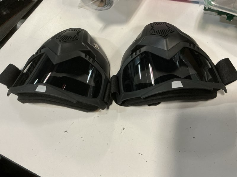 Condition photo showing Good Condition for 2 Pack Airsoft Mask Full Face, Paintball Mask,Motorcycle Mask?Tactical Full Face Mask Ski Mask Goggles Detachable Black